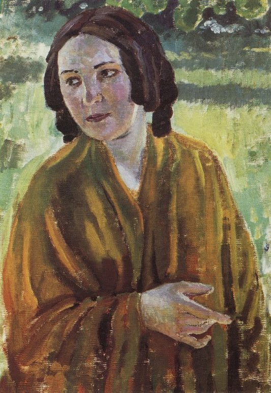 l in a Yellow Shawl by Viktor Elpidiforovich Borisov-Musatov,A3(16x12")Poster