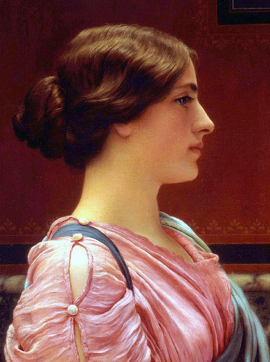 Cleonice, vintage artwork by John William Godward, 12x8" (A4) Poster
