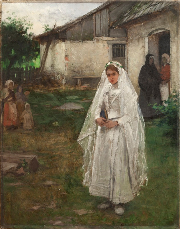 Breton Bride by Jakub Schikaneder,A3(16x12")Poster