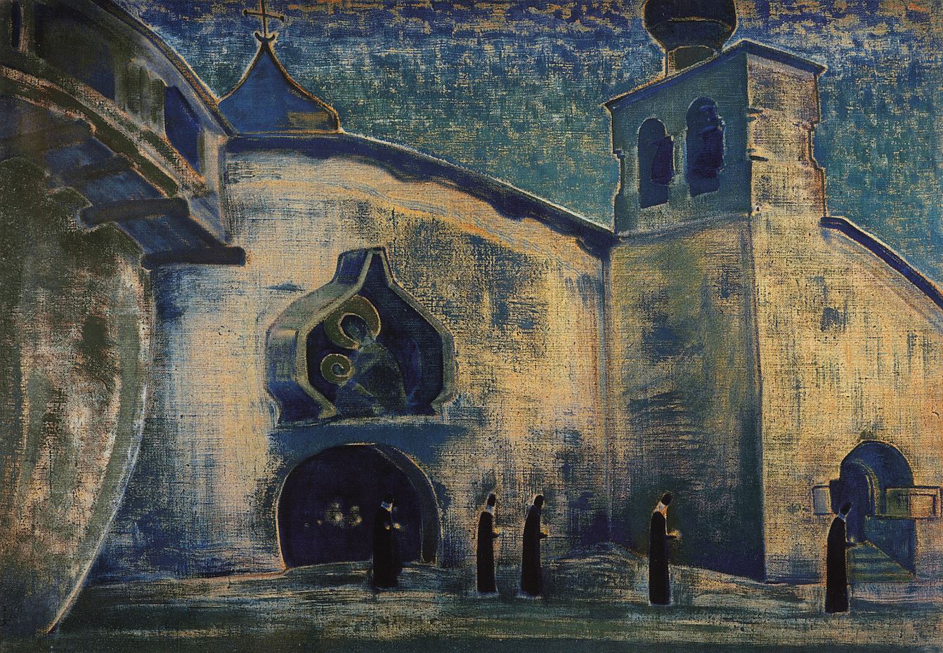 Bearing Light, vintage artwork by Nicholas Roerich, 12x8" (A4) Poster