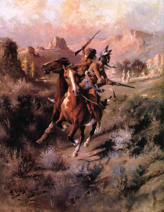 The Last Shot by Frank Tenney Johnson,16x12(A3) Poster