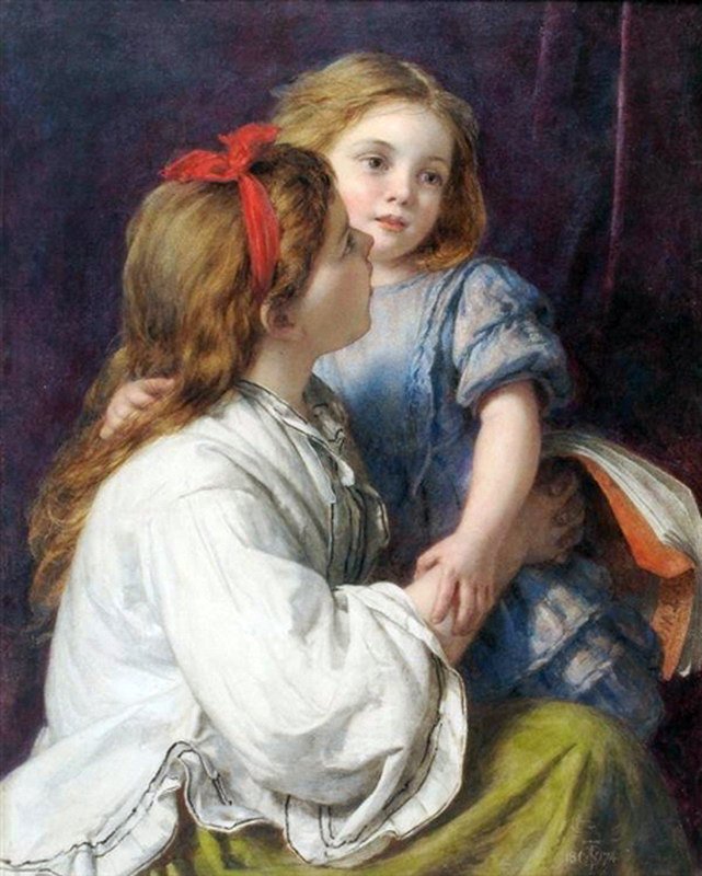 Nursery Tales, vintage artwork by Willam Charles Thomas Dobson, A3 (16x12") Poster Print