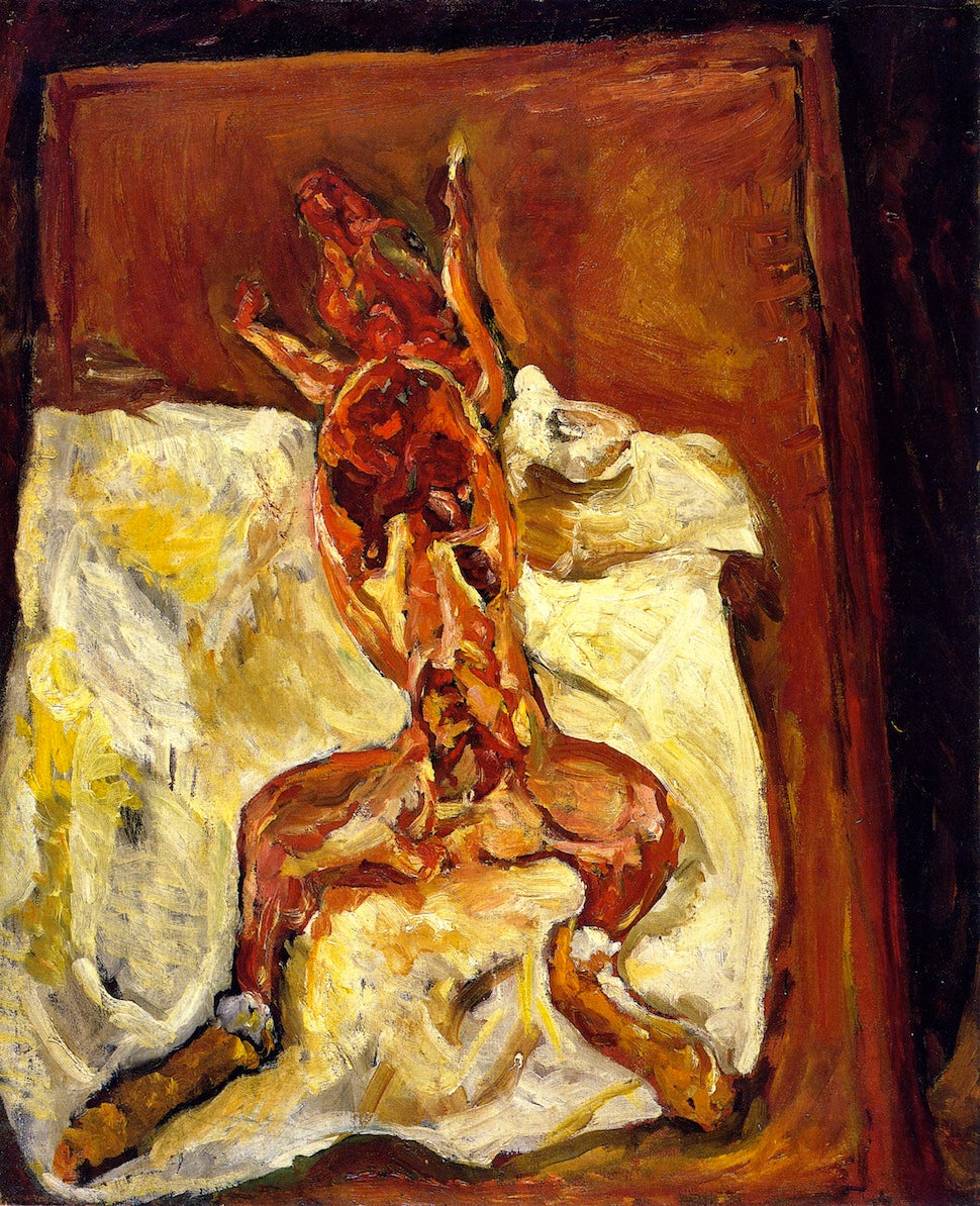 Flayed Rabbit, vintage artwork by Chaim Soutine, 12x8" (A4) Poster