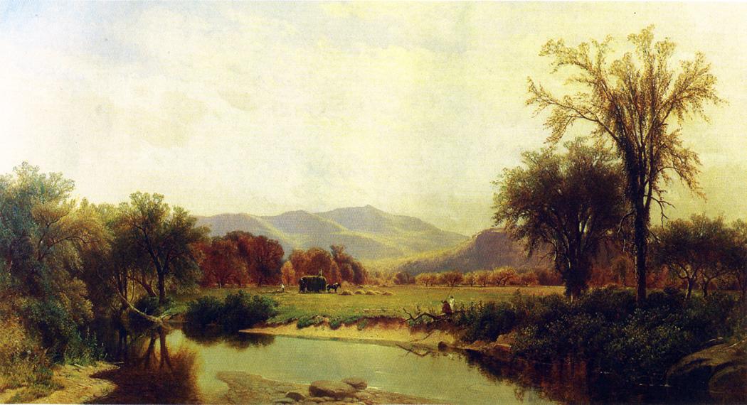 Boquet River, Elizabethtown, NY, vintage artwork by George Henry Smillie, 12x8" (A4) Poster