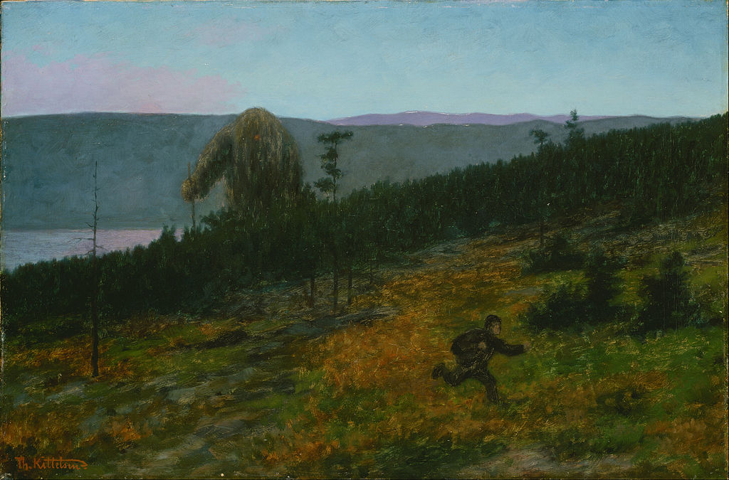 The Ash Lad and the Troll by Theodor Severin Kittelsen,A3(16x12")Poster