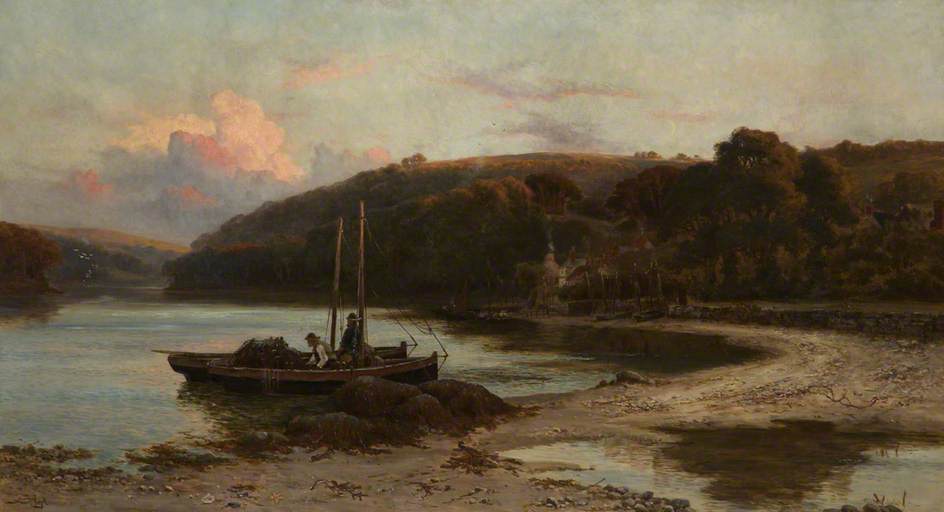 Dittisham on the Dart by Walker Stuart Lloyd,16x12(A3) Poster