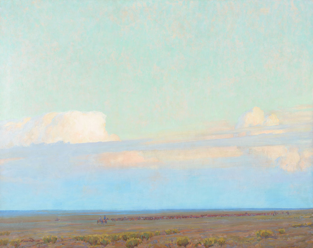 The Prairie, vintage artwork by Maynard Dixon, 12x8" (A4) Poster