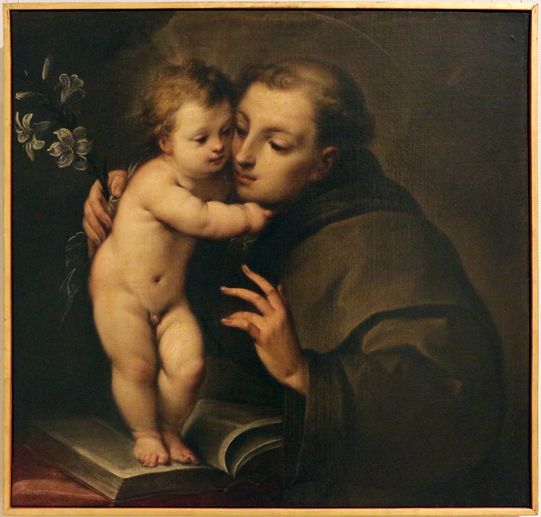 St. Anthony of Padua, vintage artwork by Carlo Francesco Nuvolone, 12x8" (A4) Poster