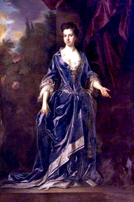 Lady Amabel Grey, Daughter of Henry Grey, Duke of Kent, vintage artwork by John Closterman, 12x8" (A4) Poster