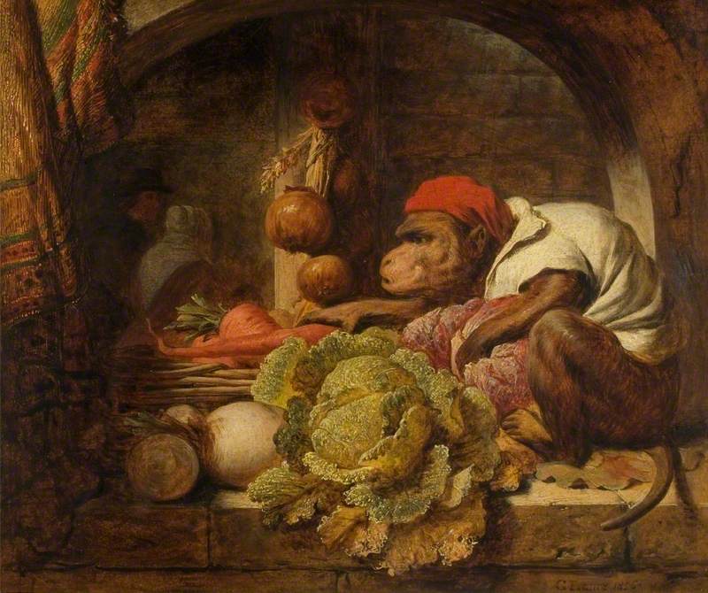 Red Cap, vintage artwork by George Lance, A3 (16x12") Poster Print