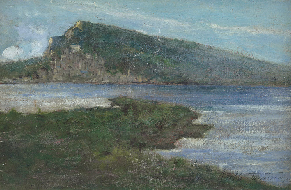 Bozzetto Portovenere, vintage artwork by Adolfo Tommasi, 12x8" (A4) Poster