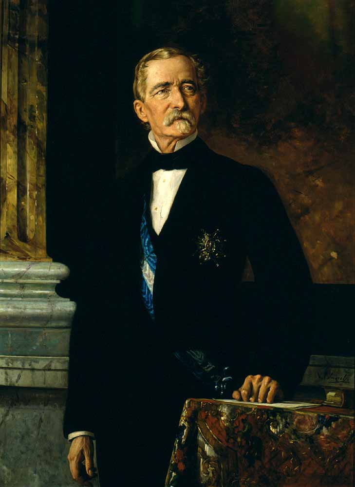 Luis Mayáns Enríquez de Navarra, vintage artwork by Vicente Palmaroli y Gonzalez, 12x8" (A4) Poster