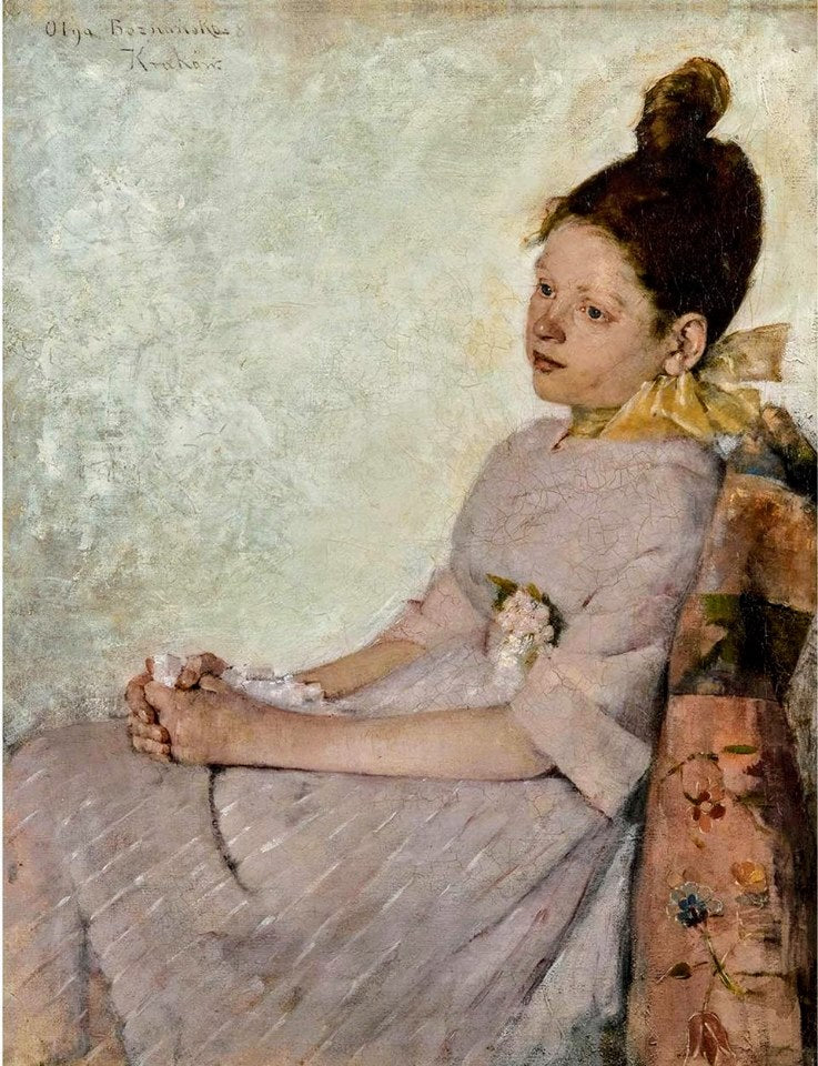 Girl lost in thoughts by Olga Boznas„ska,A3(16x12")Poster