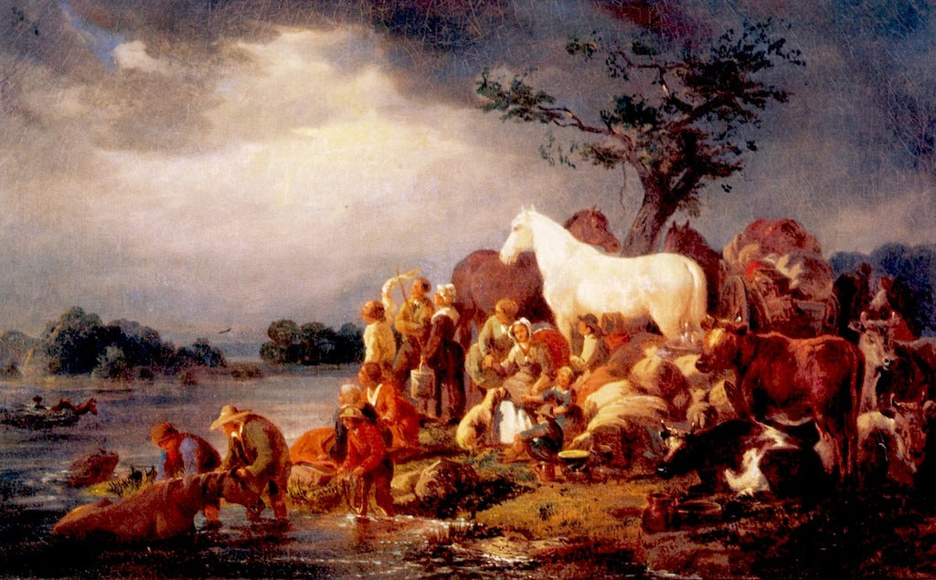 The Freshet, vintage artwork by William Tylee Ranney, A3 (16x12") Poster Print