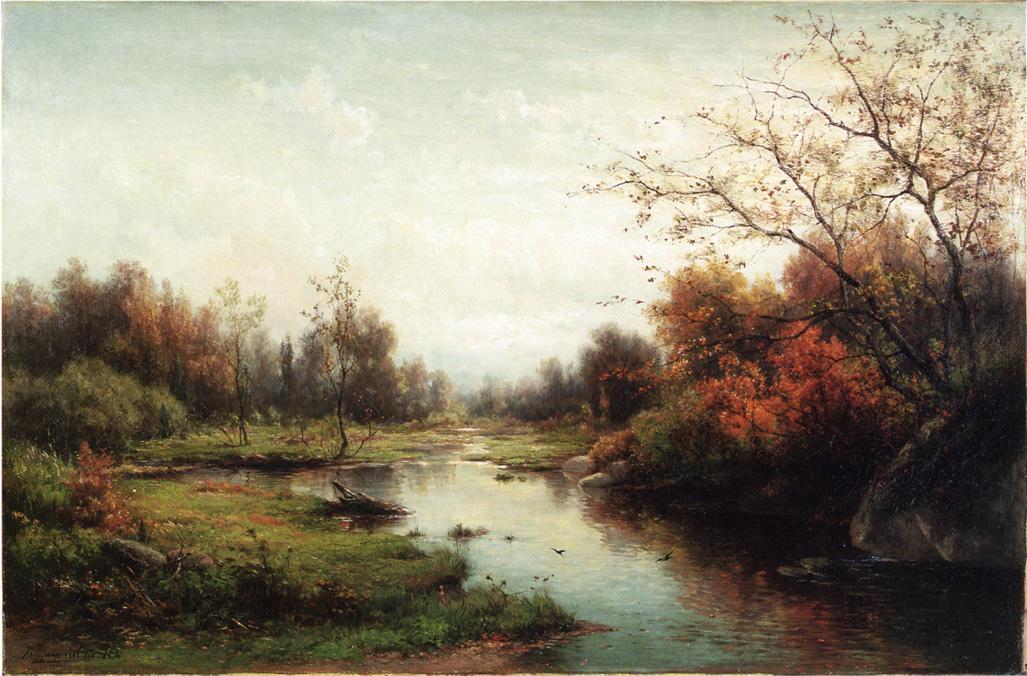 Sprangling Brook, vintage artwork by Hendrik-Dirk Kruseman van Elten, 12x8" (A4) Poster
