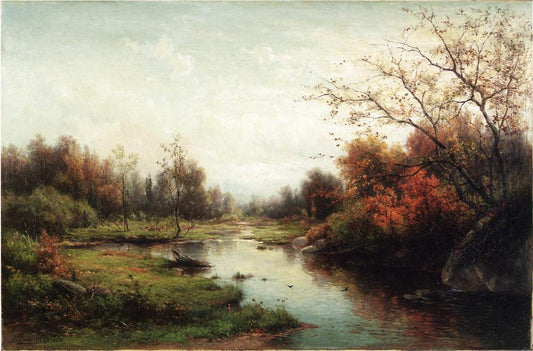 Sprangling Brook, vintage artwork by Hendrik-Dirk Kruseman van Elten, 12x8" (A4) Poster