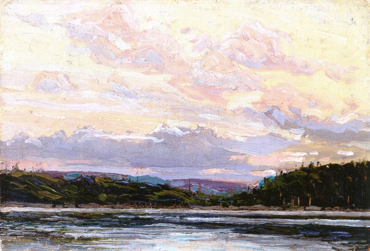 Northland Sunset, vintage artwork by Tom Thomson, 12x8" (A4) Poster