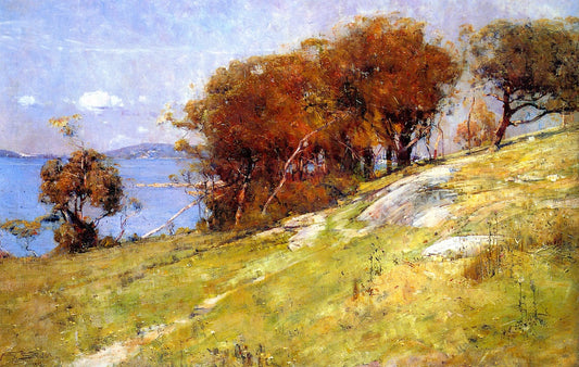 Cremorne Pastoral, vintage artwork by Sir Arthur Streeton, 12x8" (A4) Poster