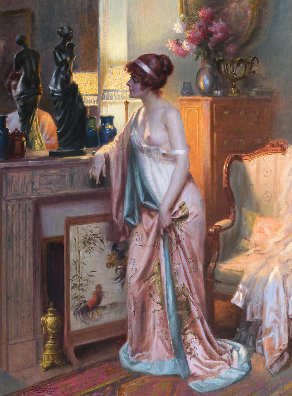 The Japanese Kimono by Delphin Enjolras,A3(16x12")Poster