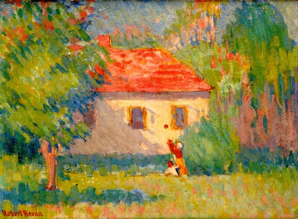 The LIttle Villa, vintage artwork by Robert Bevan, 12x8" (A4) Poster
