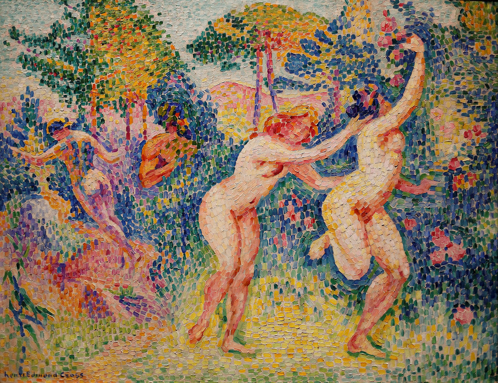 The Fruit of Nymphs, vintage artwork by Henri-Edmond Cross, 12x8" (A4) Poster