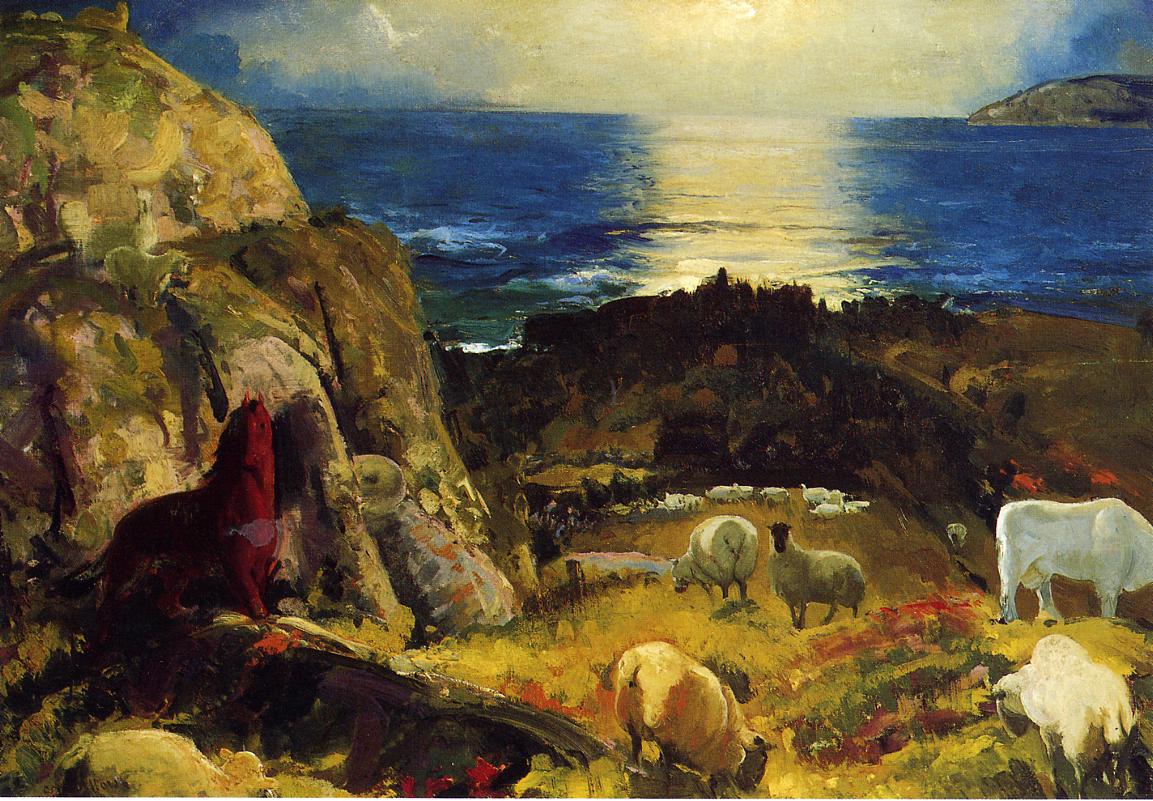Criehaven, Large, vintage artwork by George Wesley Bellows, 12x8" (A4) Poster