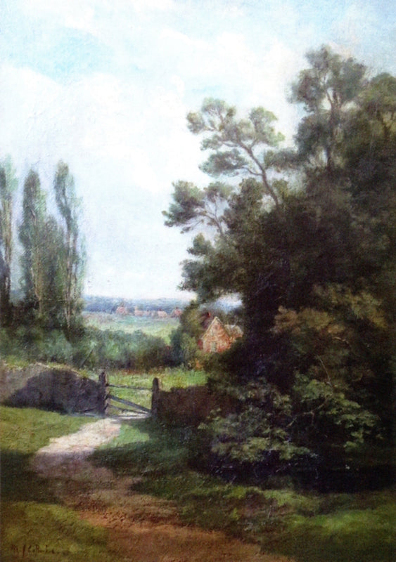 Normandy, vintage artwork by Maria J. C. a'Becket, 12x8" (A4) Poster