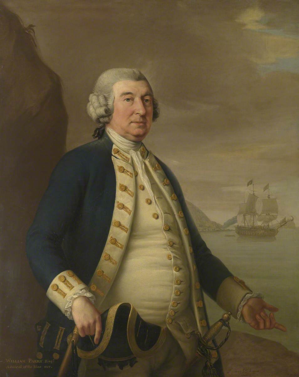 Admiral William Parry, vintage artwork by John Francis Rigaud, 12x8" (A4) Poster