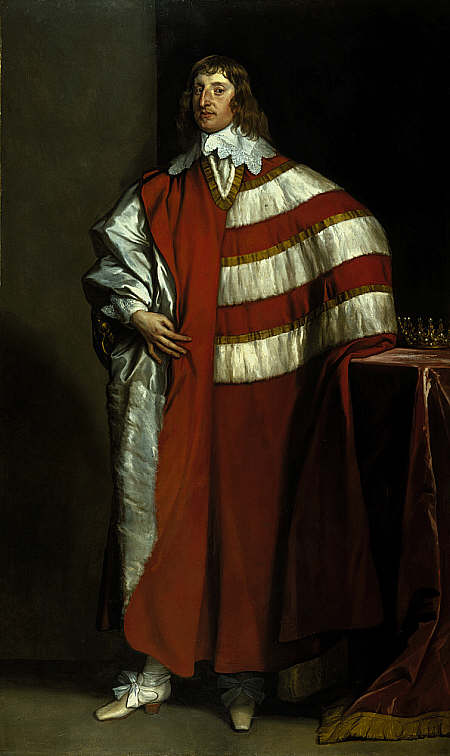 Charles Seton, 2nd Earl of Dunfermline and Lord Privy Seal, vintage artwork by Anthony van Dyck, 12x8" (A4) Poster