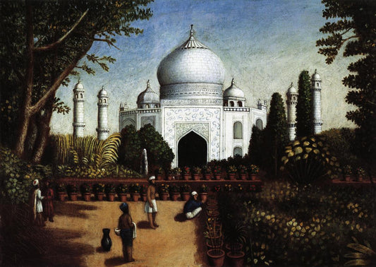 The Taj Mahal, vintage artwork by Erastus Salisbury Field, A3 (16x12") Poster Print