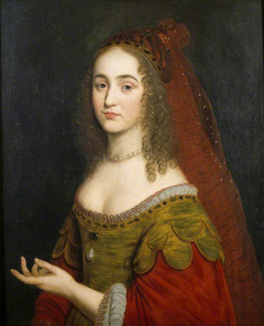 Princess Henrietta Maria, vintage artwork by Gerard van Honthorst, 12x8" (A4) Poster
