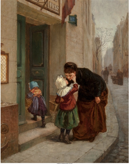 Good by e, vintage artwork by Charles Theodore Frère, A3 (16x12") Poster Print