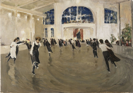 Ice Skating in Irkutsk by Ivan Kalmykov,A3(16x12")Poster