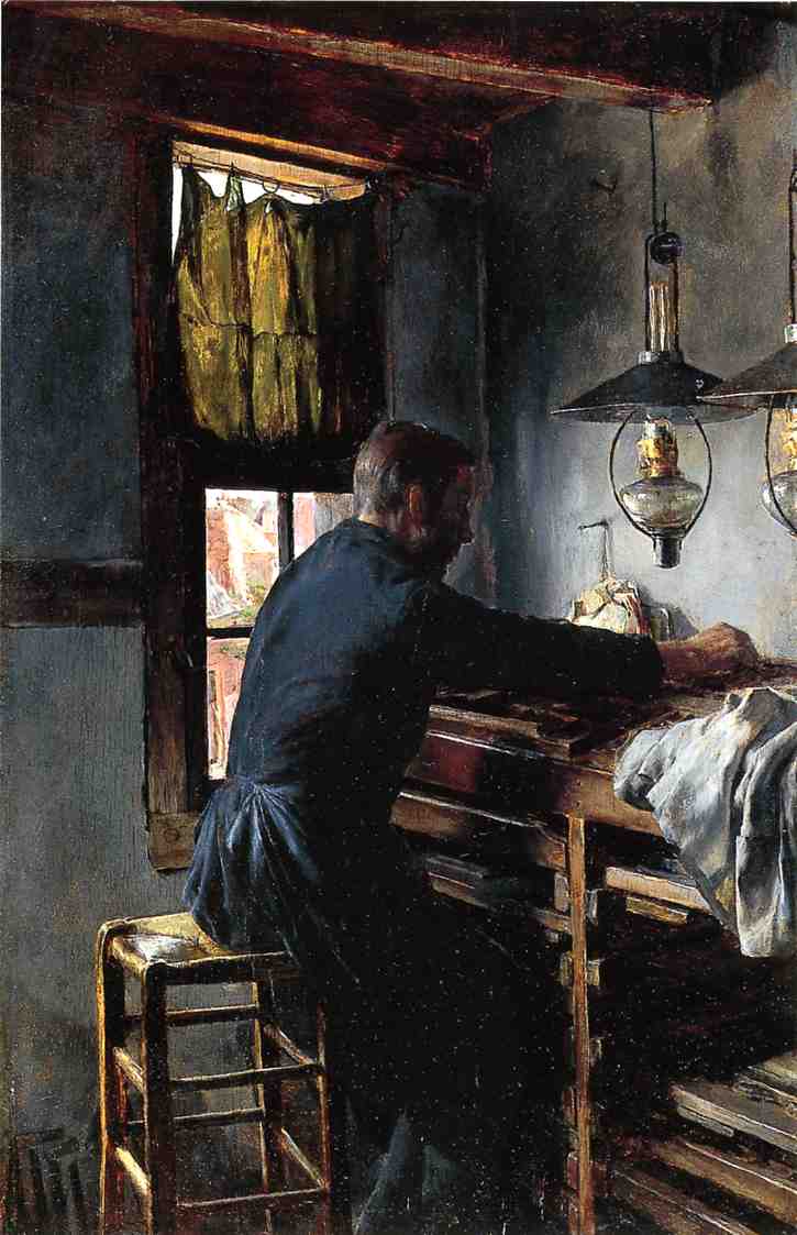 A Dutch Type Setter by Charles Frederic Ulrich,A3(16x12")Poster