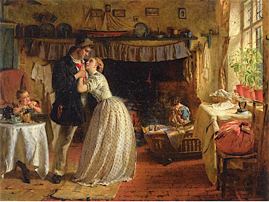 The Sailor's Farewell, vintage artwork by George Elgar Hicks, 12x8" (A4) Poster