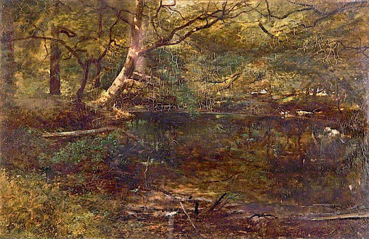 Kingfisher's Haunt, vintage artwork by Robert Tonge, 12x8" (A4) Poster