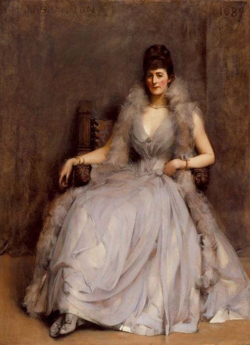 Portrait of Cecilia Tower, vintage artwork by Sir James Jebusa Shannon, 12x8" (A4) Poster