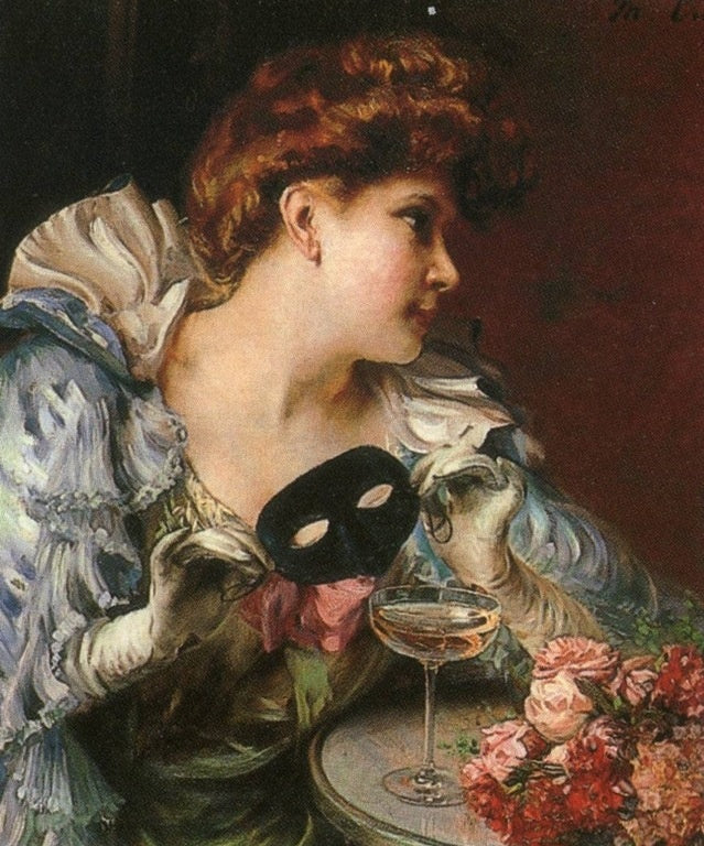 At the Ball by Manuel Cusi y Ferret,A3(16x12")Poster