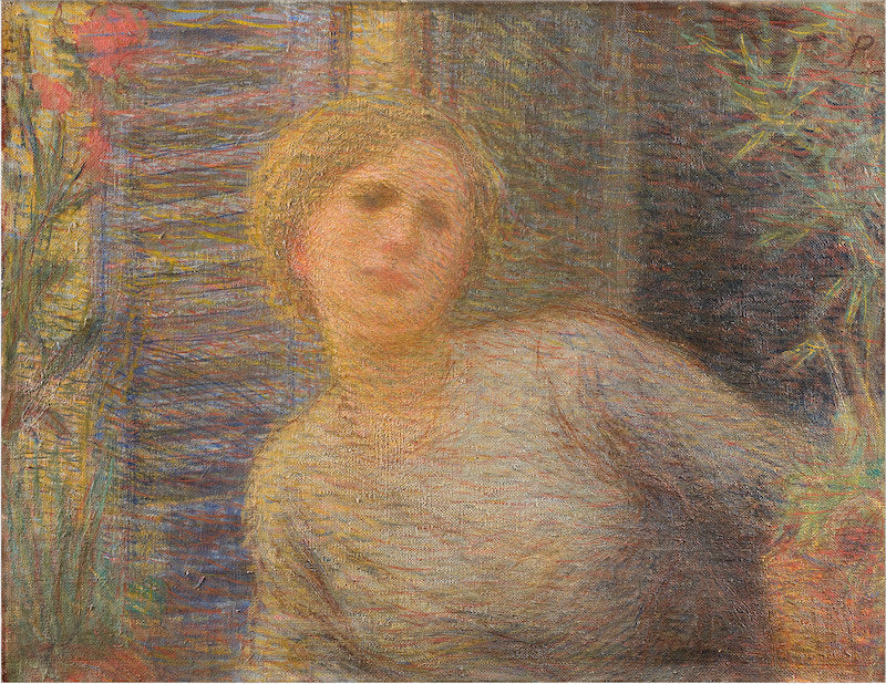 Girl at the Window by Plinio Nomellini,A3(16x12")Poster