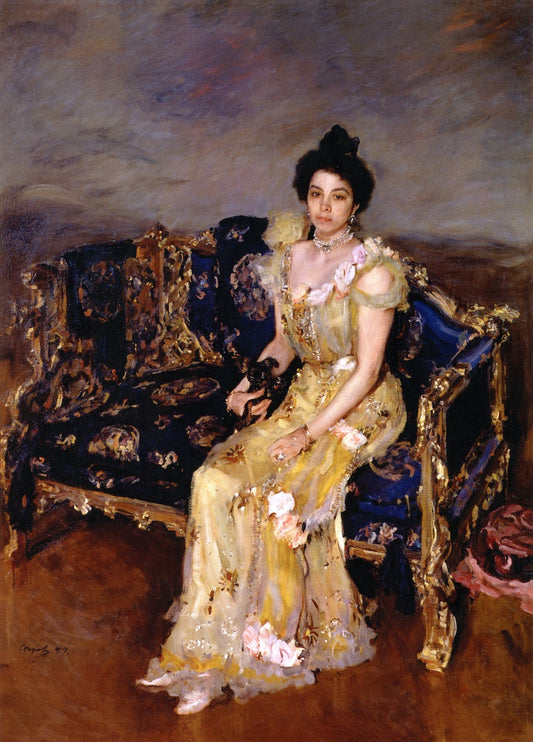 Portrait of Sophia Botkina, vintage artwork by Valentin Serov, 12x8" (A4) Poster