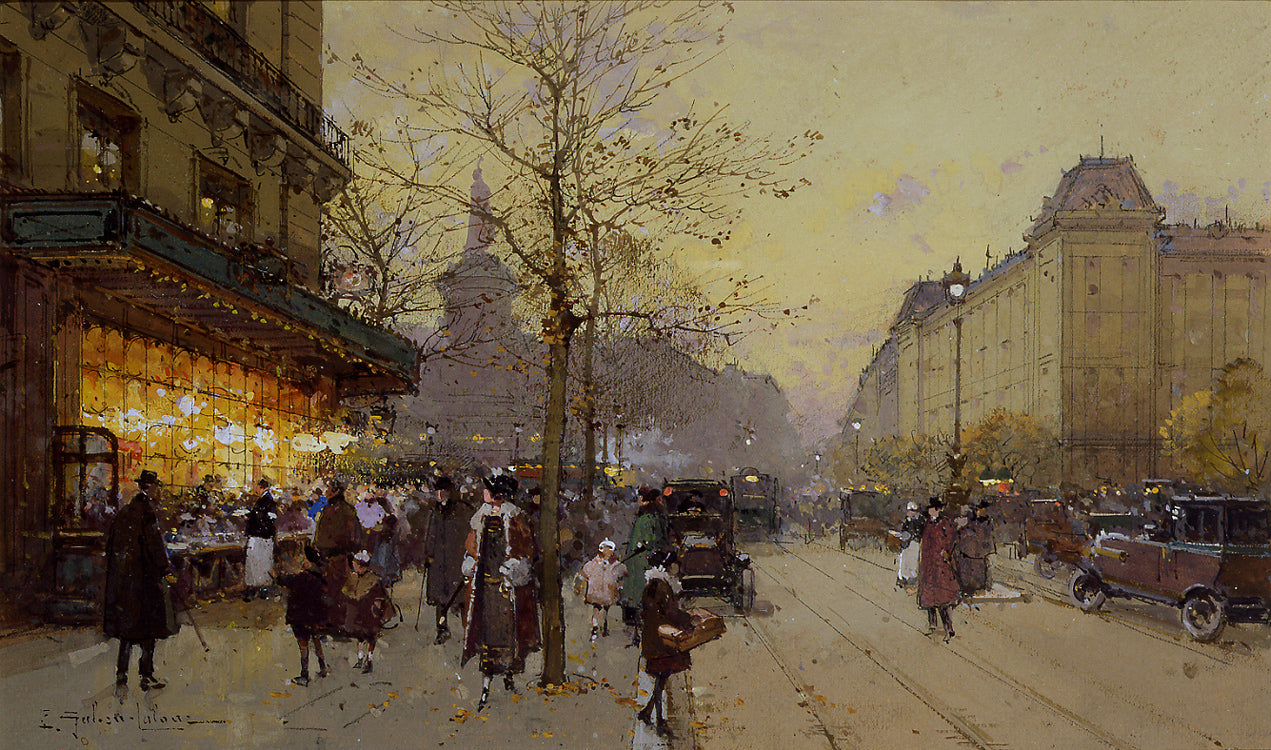 Place de la Republique by Eugene Galien-Laloue,A3(16x12")Poster