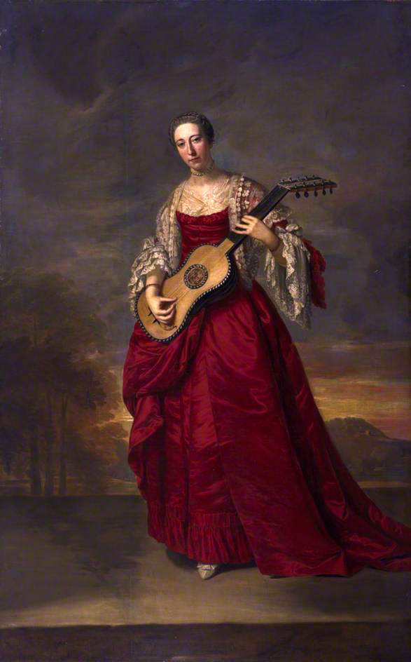Caroline D'Arcy, 4th Marchioness of Lothian, vintage artwork by Joseph Anton Adolphe, 12x8" (A4) Poster
