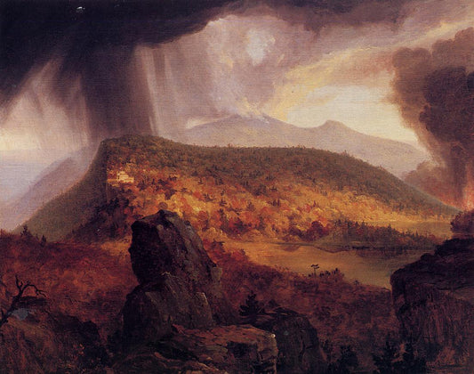 Catskill Mountain House, the Four Elements, vintage artwork by Thomas Cole, A3 (16x12") Poster Print