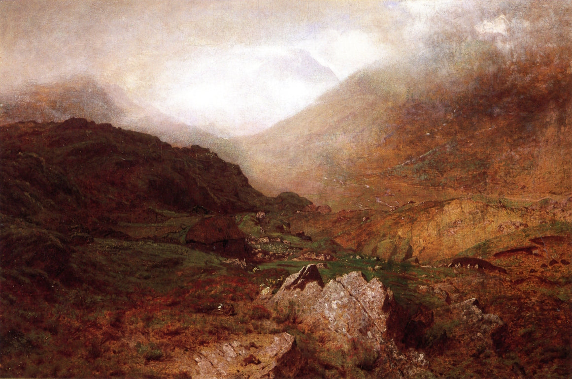 Mountain Mist, vintage artwork by Alexander Helwig Wyant, 12x8" (A4) Poster