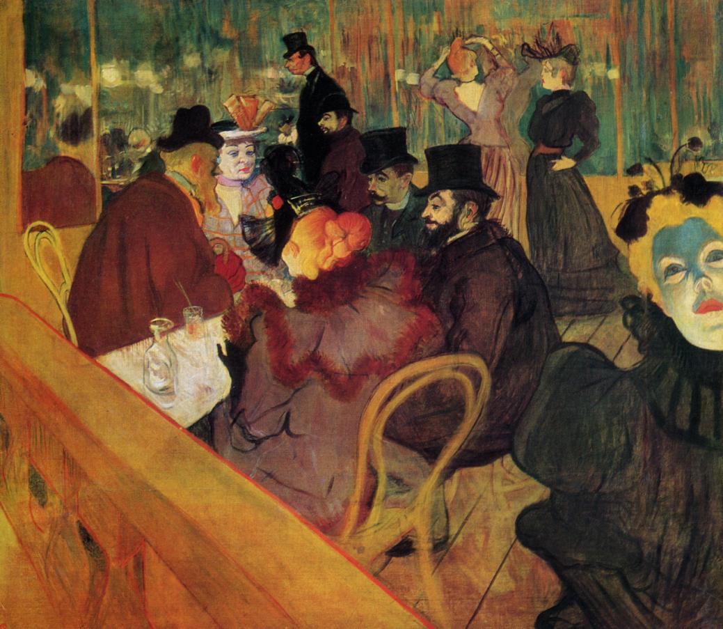 At the Moulin Rouge by Henri de Toulouse-Lautrec,A3(16x12")Poster