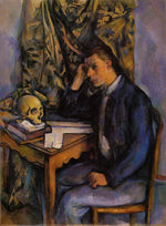 Boy with Skull, vintage artwork by Paul Cezanne, 12x8" (A4) Poster