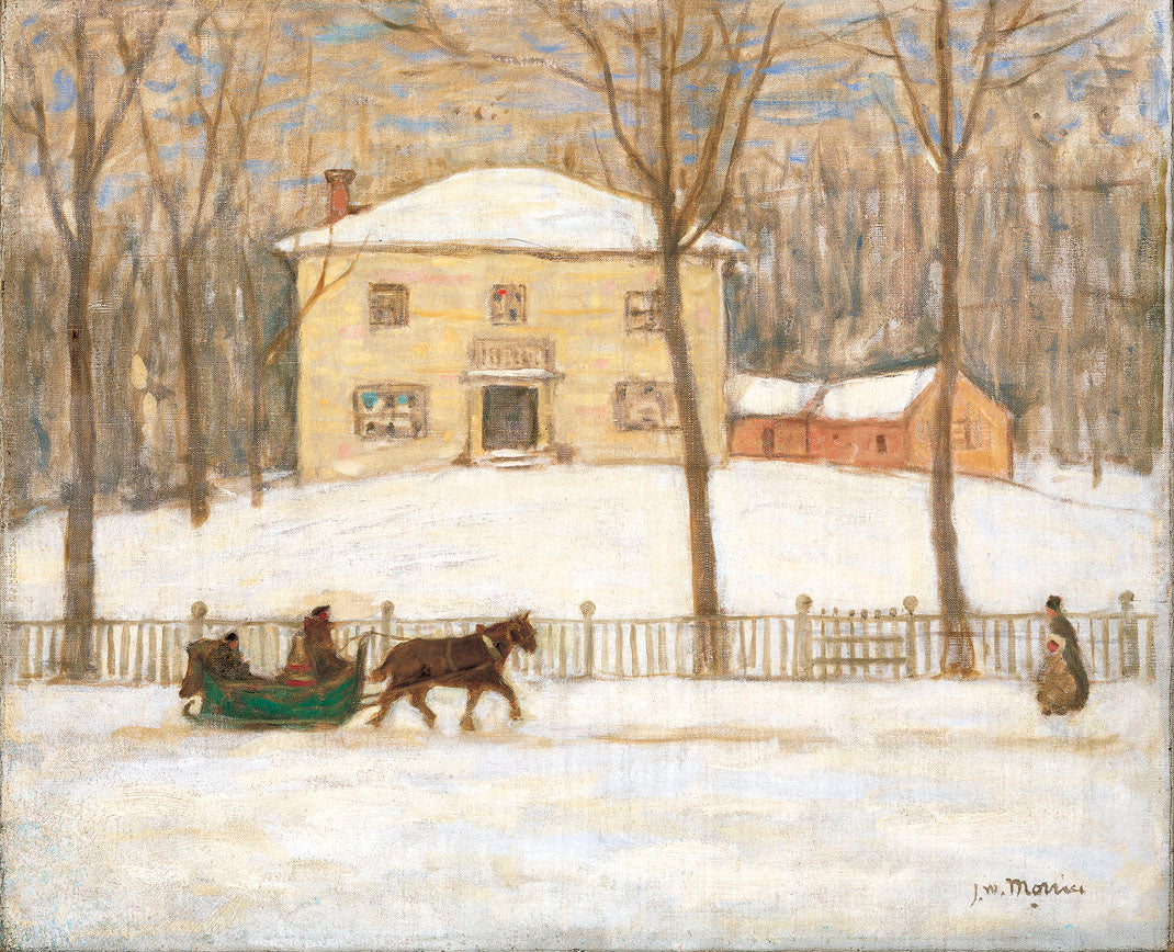 The Old Holton House, Montreal, vintage artwork by James Wilson Morrice, 12x8" (A4) Poster