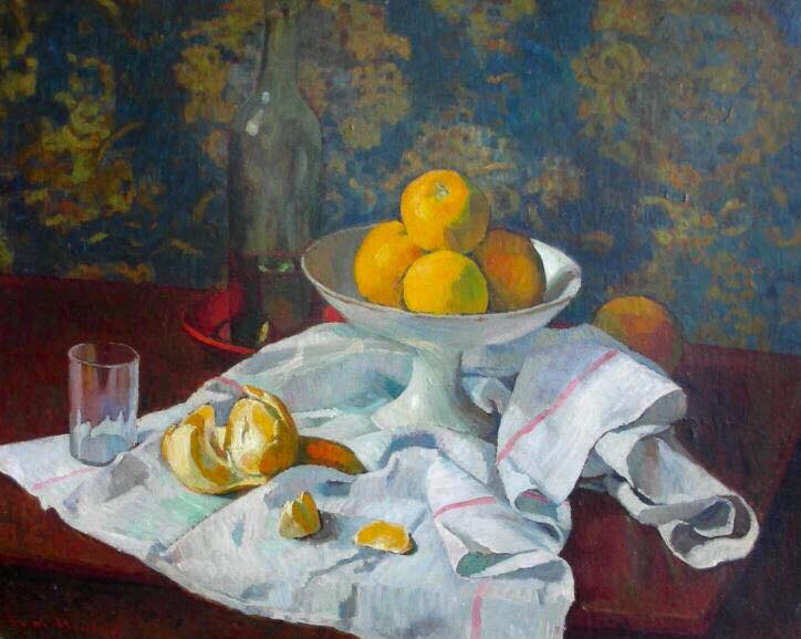 Nature morte à l'orange by Georges-Daniel de Monfreid,A3(16x12")Poster