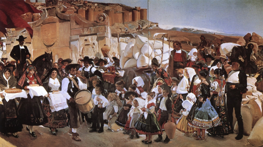 The Bread Fiesta (Castile) by Joaquin Sorolla y Bastida,A3(16x12")Poster