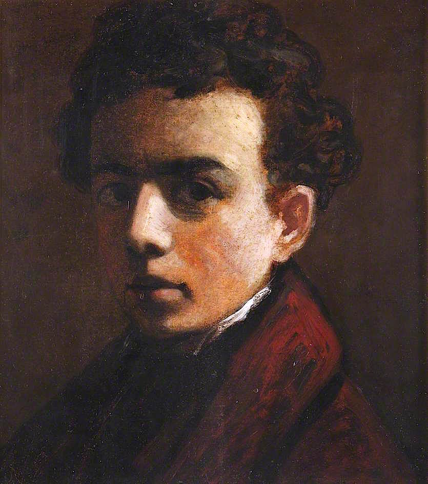 Self Portrait, Aged 16, vintage artwork by John Scarlett Davis, A3 (16x12") Poster Print